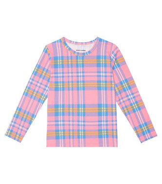 Checked cotton jerrsey top | Mini Rodini