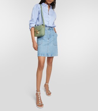 Lea denim skirt in blue - A P C | Mytheresa