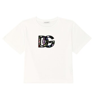 T-Shirt DG aus Baumwoll-Jersey | Dolce&Gabbana Kids