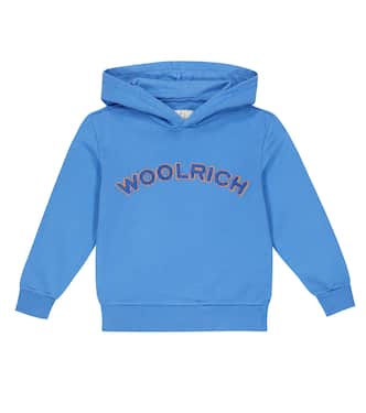 Logo cotton hoodie | Woolrich Kids