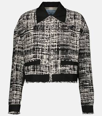 Cropped-Jacke aus Tweed | Prada