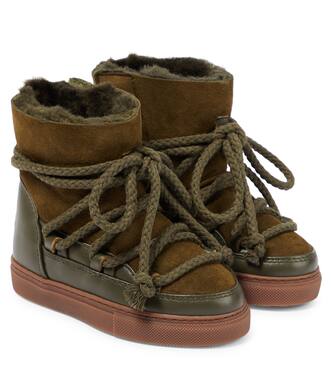 Schneestiefel aus Veloursleder und Leder | Inuikii Kids