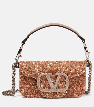 Bolso al hombro Locò Small adornado | Valentino Garavani