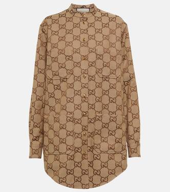 GG cotton-blend canvas shirt | Gucci