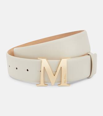 Monogram leather belt | Max Mara