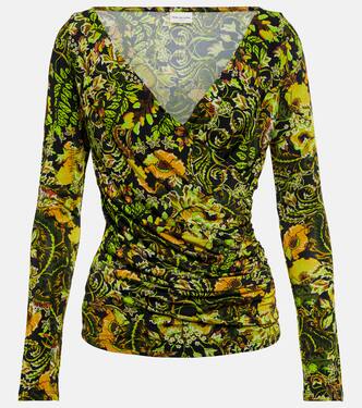Top in jersey con stampa floreale | Dries Van Noten