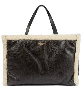 Tote aus Leder mit Shearling | Acne Studios