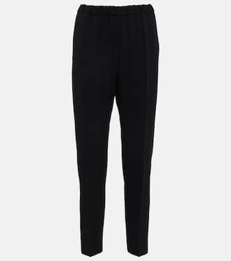 Palmira high-rise slim crêpe pants | Dries Van Noten