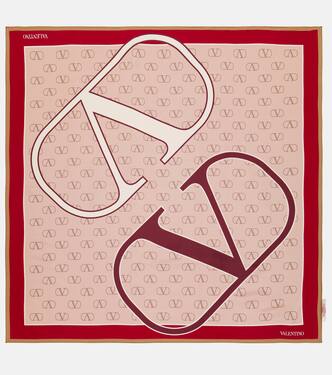 VLogo silk twill scarf | Valentino