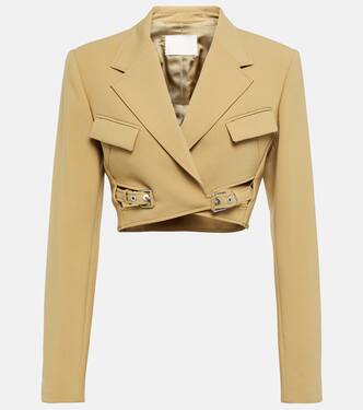 Interlock belted cropped blazer | Dion Lee
