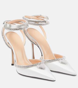 Heart embellished satin pumps | Mach & Mach