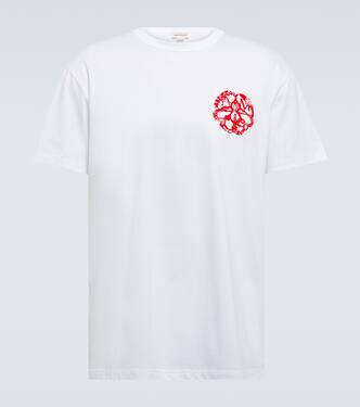 Printed cotton T-shirt | Alexander McQueen