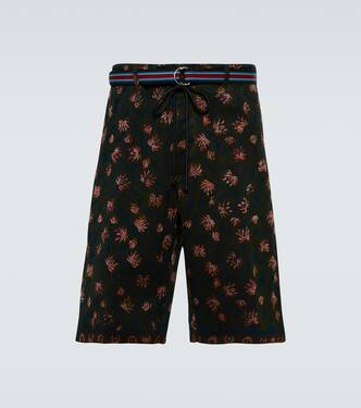 Bedruckte Shorts aus Baumwolle und Seide | Dries Van Noten