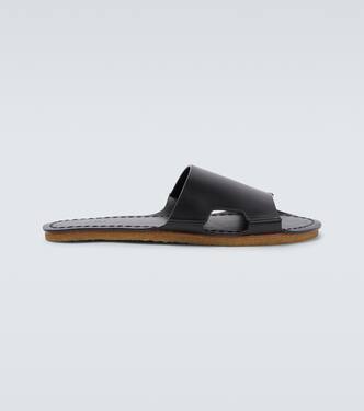 Gene flat leather sandals | The Row