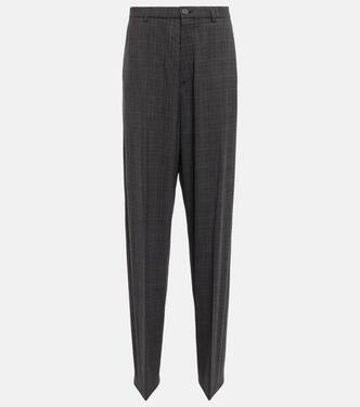 Knife checked wool-blend pantashoes | Balenciaga