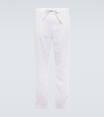 Oscar straight linen and cotton chinos | Frescobol Carioca