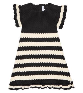 Striped cotton crochet dress | Tartine et Chocolat