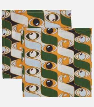 Third Eye Set aus zwei Servietten Large | La DoubleJ