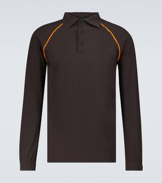 Taped Ultrasound long-sleeved polo | GR10K