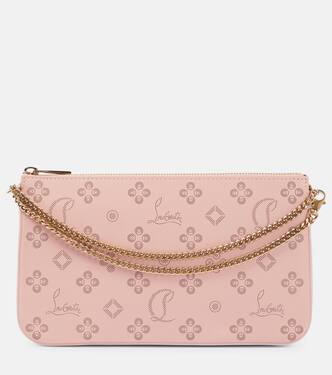 Clutch Loubila de piel perforada | Christian Louboutin