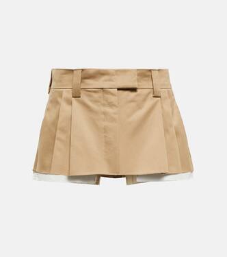 Cotton miniskirt | Miu Miu