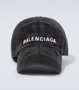 Distressed cotton baseball cap | Balenciaga