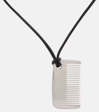 Comb leather and brass necklace | The Row
