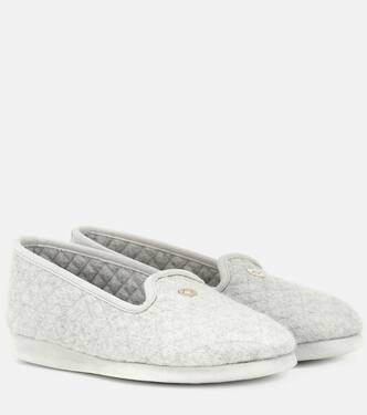 Quilted cashmere slippers | Loro Piana