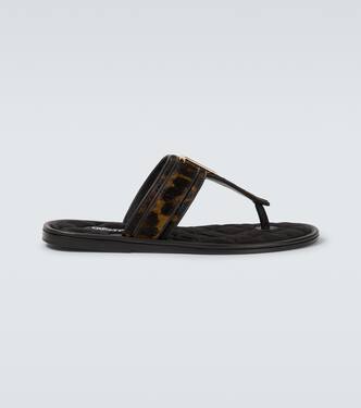 Brighton calf hair sandals | Tom Ford