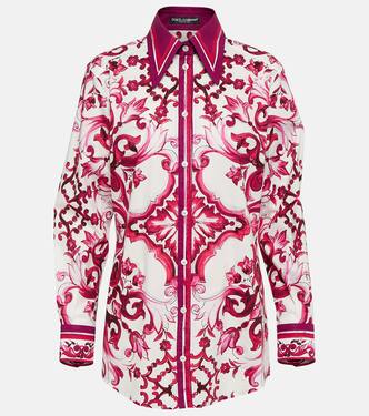 Hemd Majolica aus Baumwollpopeline | Dolce&Gabbana