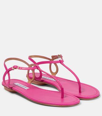 Almost Bare leather thong sandals | Aquazzura