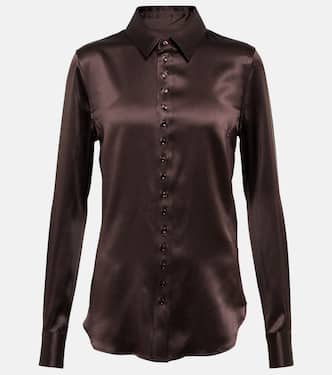 Silk satin shirt | Saint Laurent