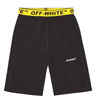 Logo cotton jersey shorts | Off-White Kids
