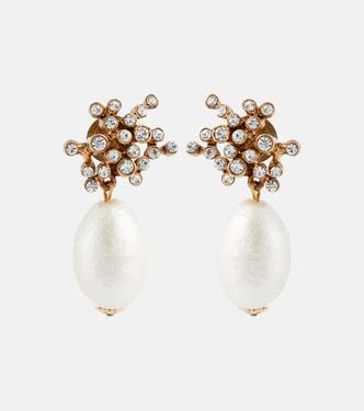 Turbillion embellished earrings | Oscar de la Renta