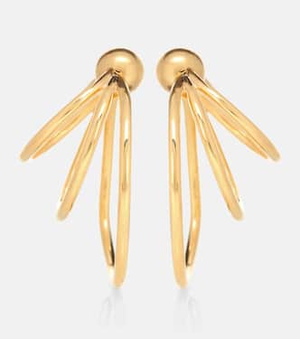Triple Layered Hoop 18kt gold-plated earrings | Sophie Buhai