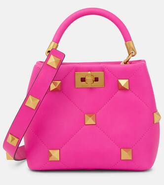 Tote Roman Stud The Handle Small aus Leder | Valentino Garavani