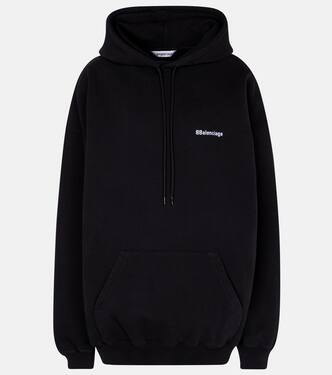 Logo cotton hoodie | Balenciaga