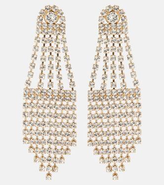 Crystal-embellished drop earrings | Oscar de la Renta