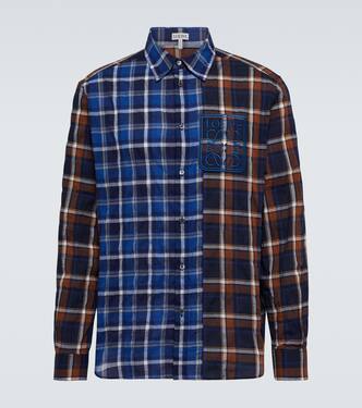 Camicia a quadri patchwork | Loewe