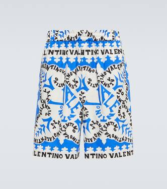 Mini Bandana cotton shorts | Valentino