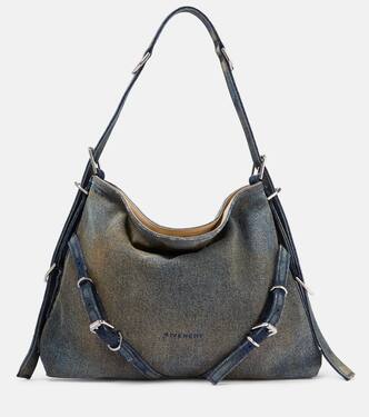 Schultertasche Voyou Medium aus Denim | Givenchy
