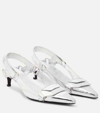 Slingback-Pumps Racer aus Lederimitat | Courrèges