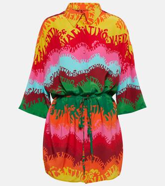 Printed silk minidress | Valentino