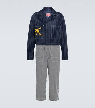 Sailor striped denim jumpsuit | Kenzo