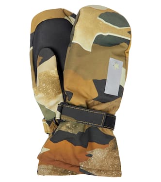 Mitzy camouflage ski mittens | Molo