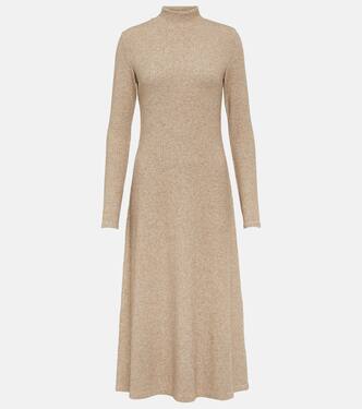 Mélange knitted midi dress | Vince