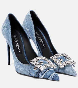 Dolce & Gabbana Pink Embellished High Heels Pumps Shoes main image 0