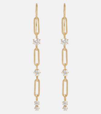 Orecchini Pia in oro 18kt con diamanti | Jade Trau