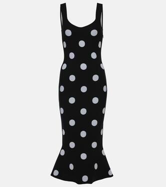 Abito midi in jacquard a pois | Marni