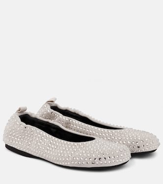 Verzierte Ballerinas aus Veloursleder | JW Anderson